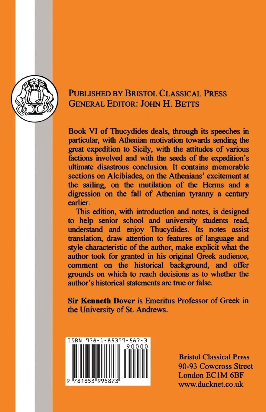 Rückseite: 9781853995873 | Thucydides | Book VI | Kenneth J. Dover (u. a.) | Taschenbuch | 2013
