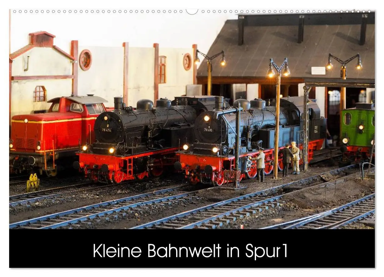 Cover: 9783516025873 | Kleine Bahnwelt in Spur 1 (Wandkalender 2026 DIN A2 quer), CALVENDO...