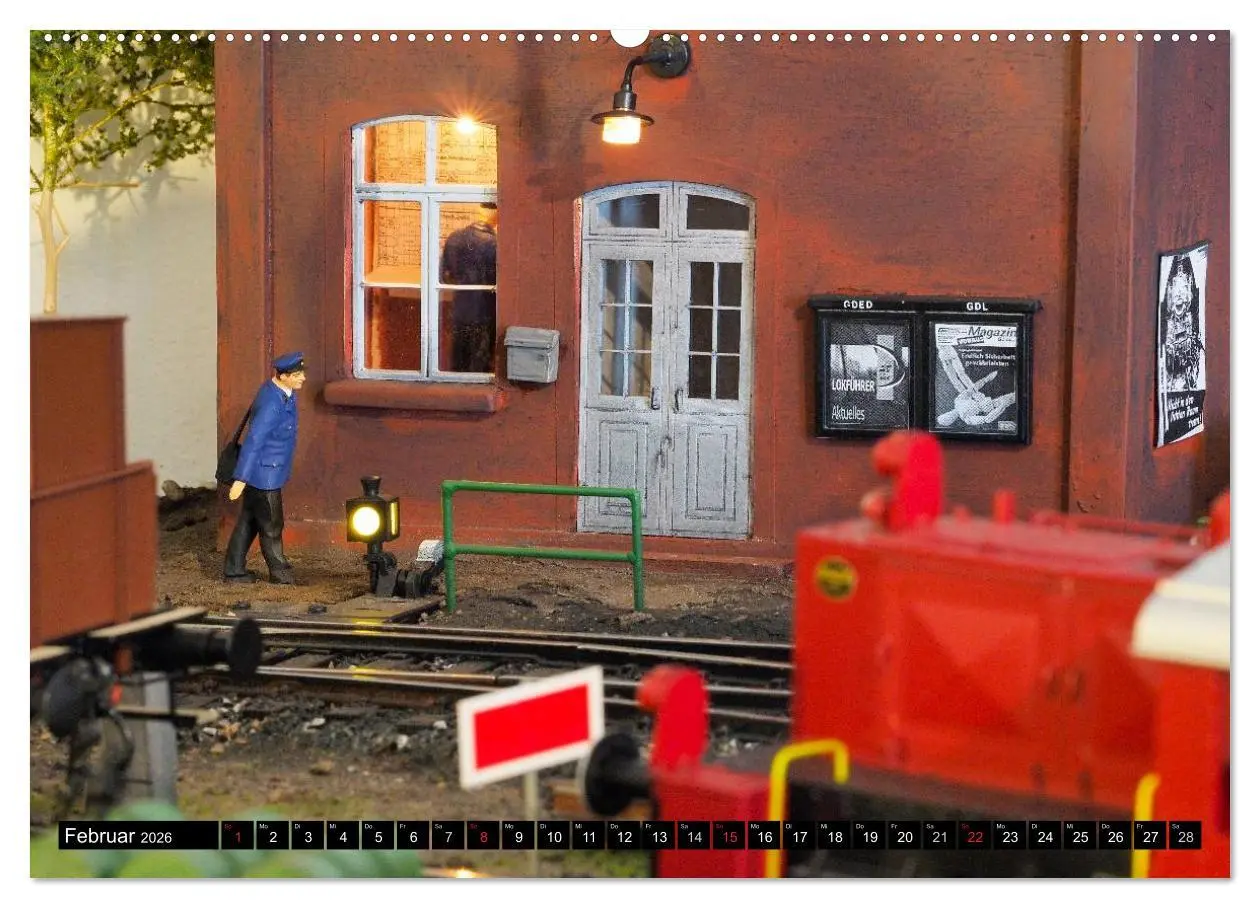 Bild: 9783516025873 | Kleine Bahnwelt in Spur 1 (Wandkalender 2026 DIN A2 quer), CALVENDO...