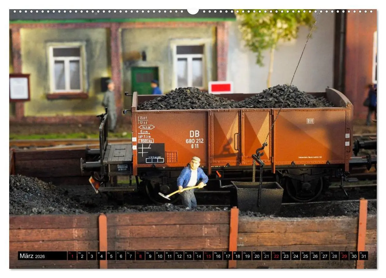 Bild: 9783516025873 | Kleine Bahnwelt in Spur 1 (Wandkalender 2026 DIN A2 quer), CALVENDO...