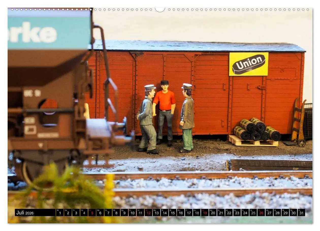 Bild: 9783516025873 | Kleine Bahnwelt in Spur 1 (Wandkalender 2026 DIN A2 quer), CALVENDO...