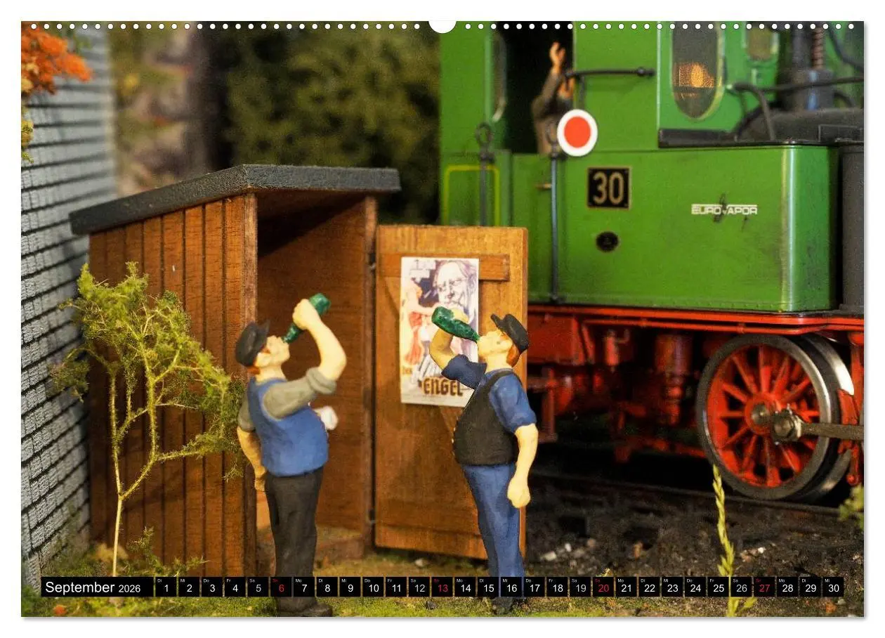 Bild: 9783516025873 | Kleine Bahnwelt in Spur 1 (Wandkalender 2026 DIN A2 quer), CALVENDO...