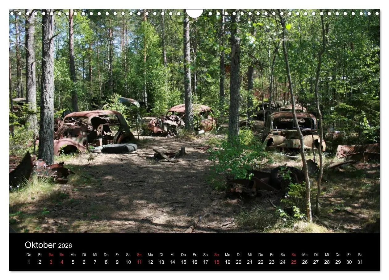 Bild: 9783516195873 | Schrottautos im Kyrkö Mosse (Wandkalender 2026 DIN A3 quer),...