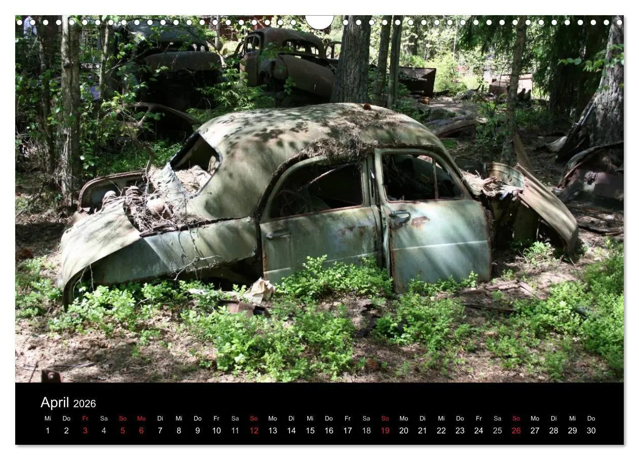 Bild: 9783516195873 | Schrottautos im Kyrkö Mosse (Wandkalender 2026 DIN A3 quer),...