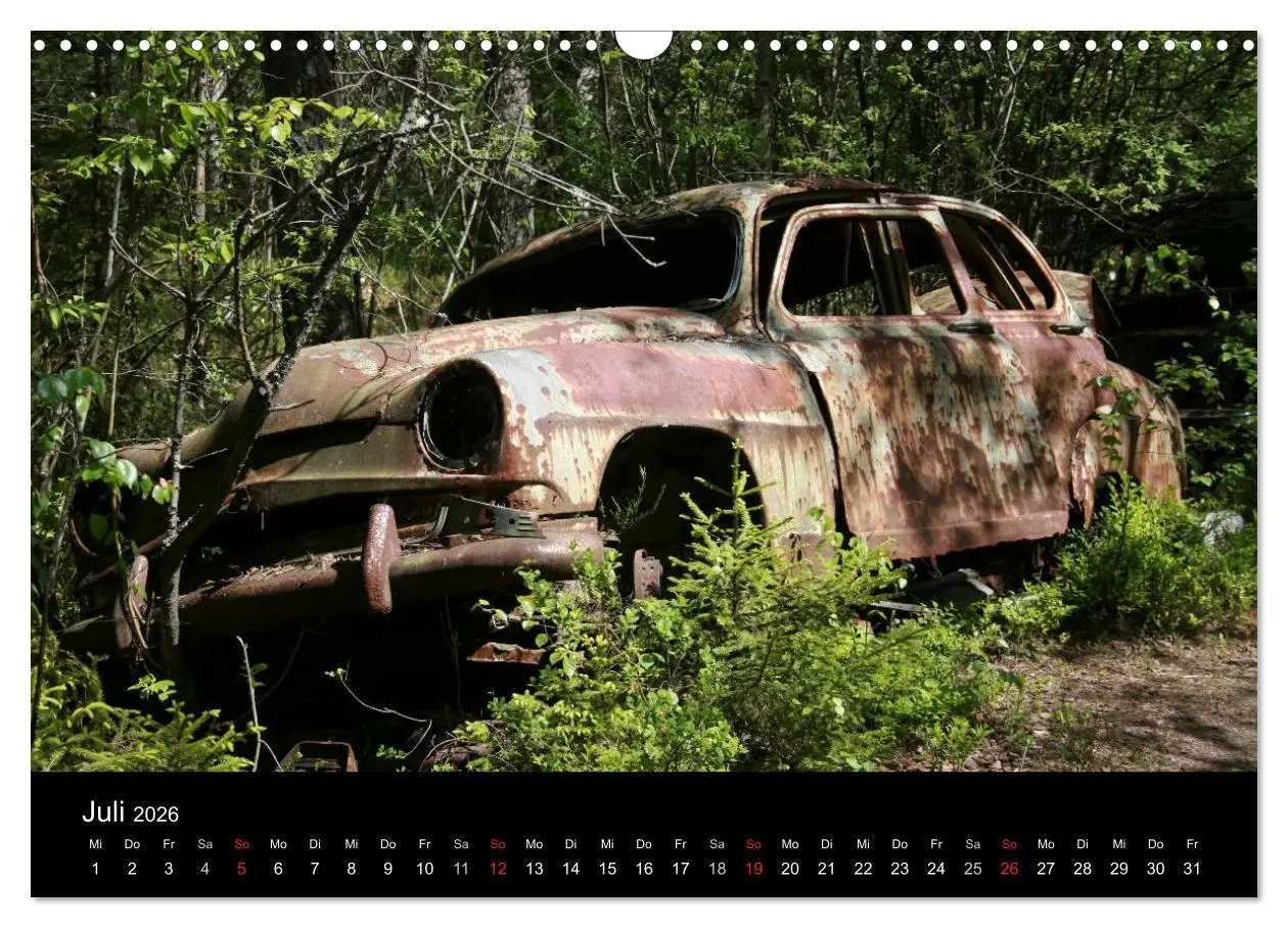 Bild: 9783516195873 | Schrottautos im Kyrkö Mosse (Wandkalender 2026 DIN A3 quer),...