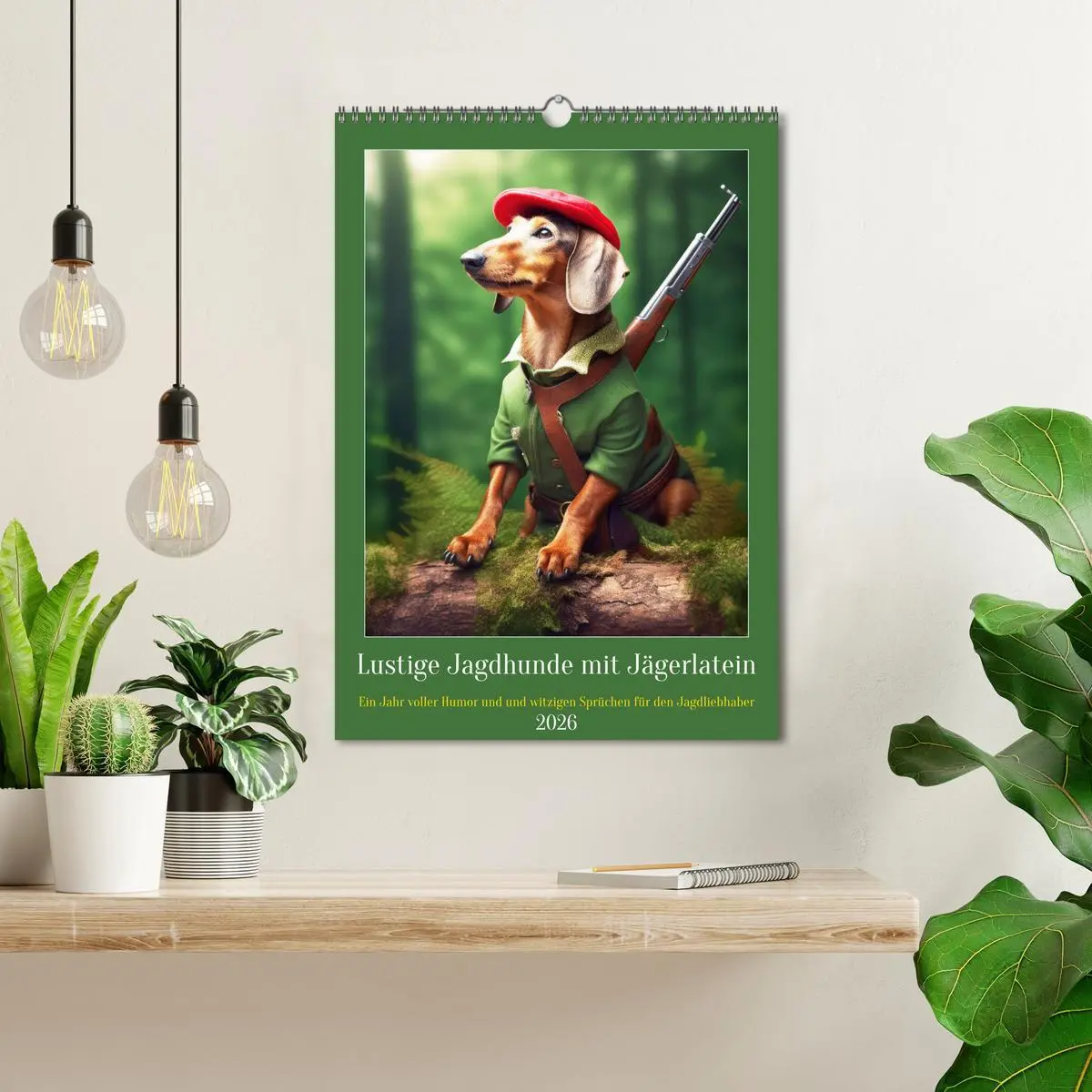 Bild: 9783516265873 | Lustige Jagdhunde mit Jägerlatein (Wandkalender 2026 DIN A3 hoch),...