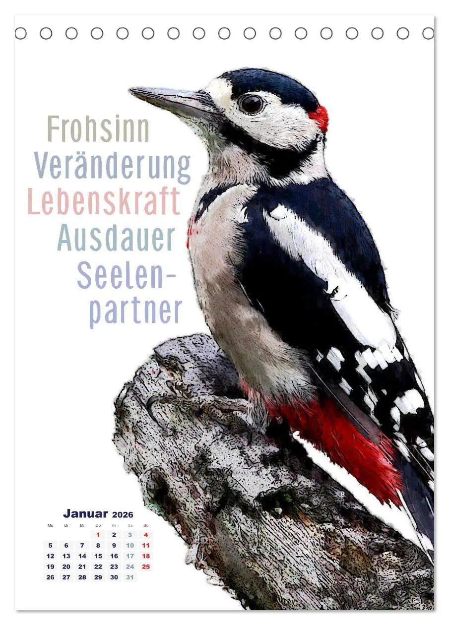 Bild: 9783516405873 | Welche spirituelle Bedeutung hat dieser Vogel? (Tischkalender 2026...