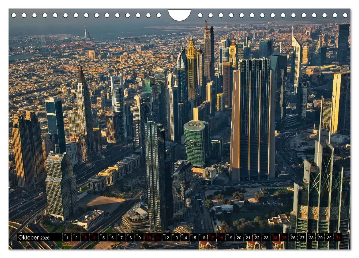 Bild: 9783516645873 | Dubai Panoramen (Wandkalender 2026 DIN A4 quer), CALVENDO...
