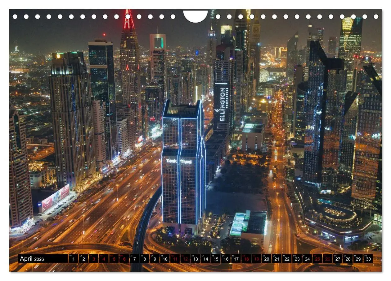 Bild: 9783516645873 | Dubai Panoramen (Wandkalender 2026 DIN A4 quer), CALVENDO...