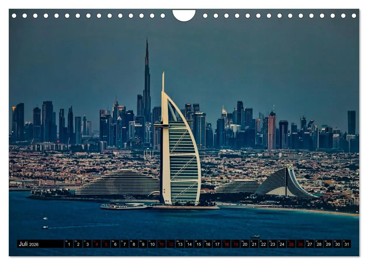 Bild: 9783516645873 | Dubai Panoramen (Wandkalender 2026 DIN A4 quer), CALVENDO...