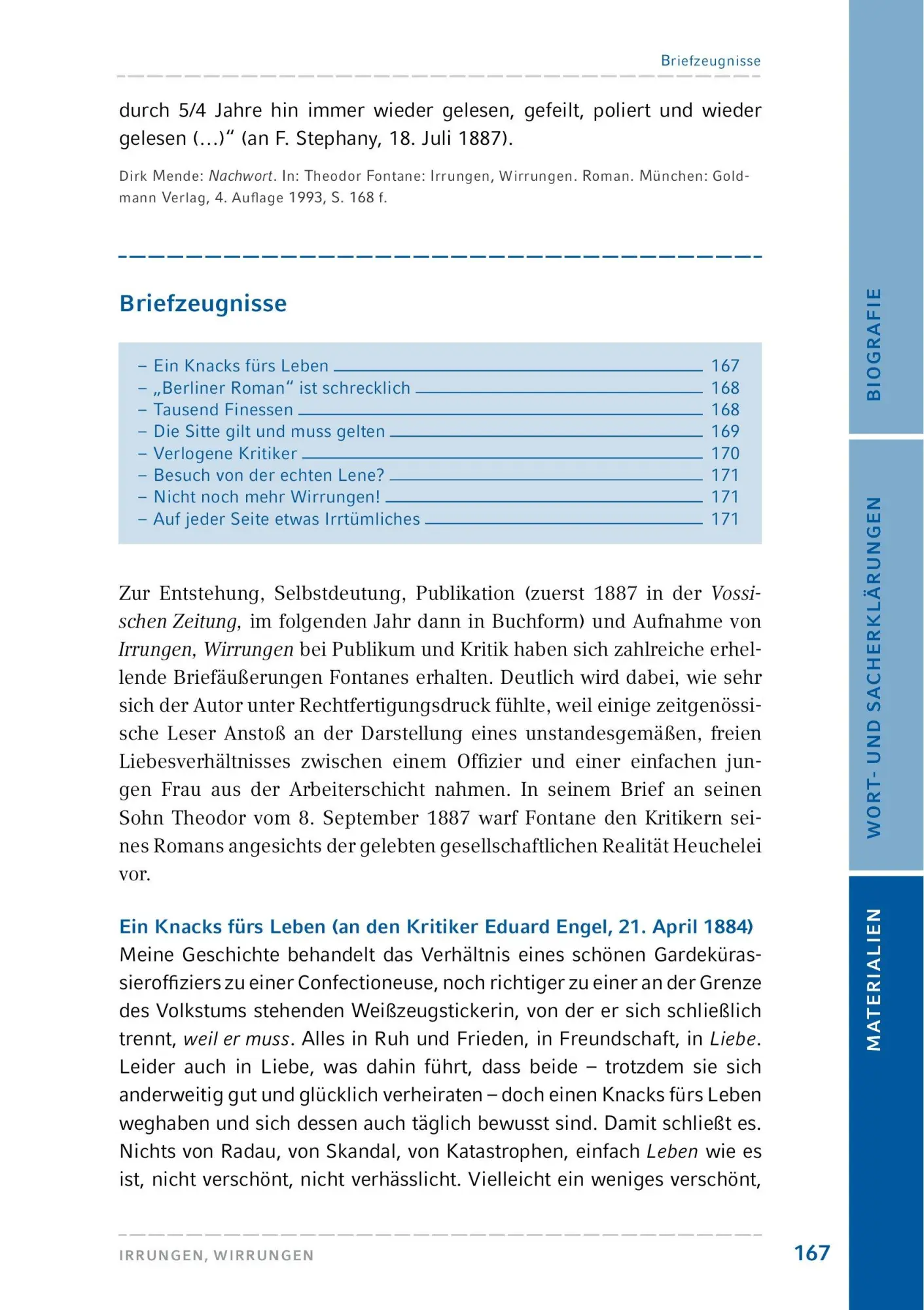 Bild: 9783804425873 | Irrungen, Wirrungen | Hamburger Lesehefte Plus | Theodor Fontane
