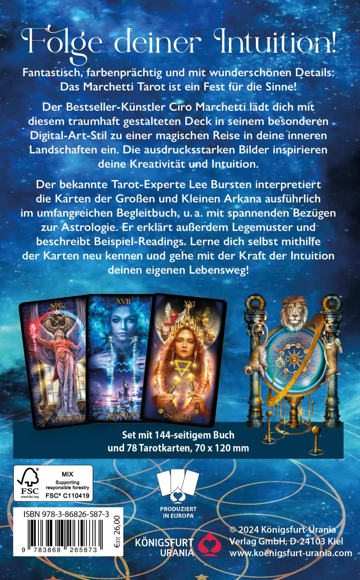 Rückseite: 9783868265873 | Marchetti Tarot - Folge deiner Intuition! | Ciro Marchetti | Buch