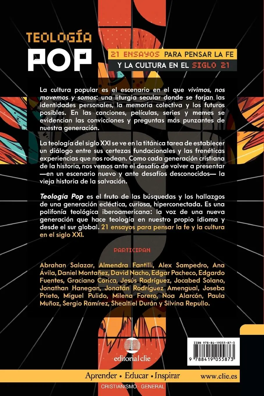 Rückseite: 9788419055873 | Teología Pop | 21 ensayos para pensar la fe y la cultura del siglo XXI