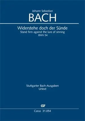 Cover: 9790007145873 | Widerstehe doch der Sünde (Klavierauszug) | Johann Sebastian Bach