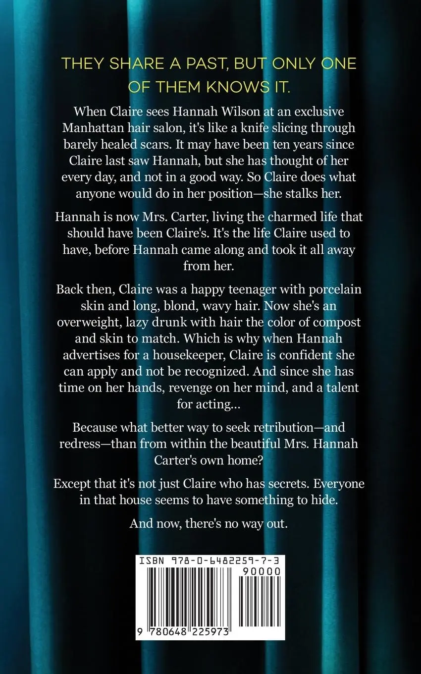 Rückseite: 9780648225973 | The Housekeeper | A twisted psychological thriller | Natalie Barelli
