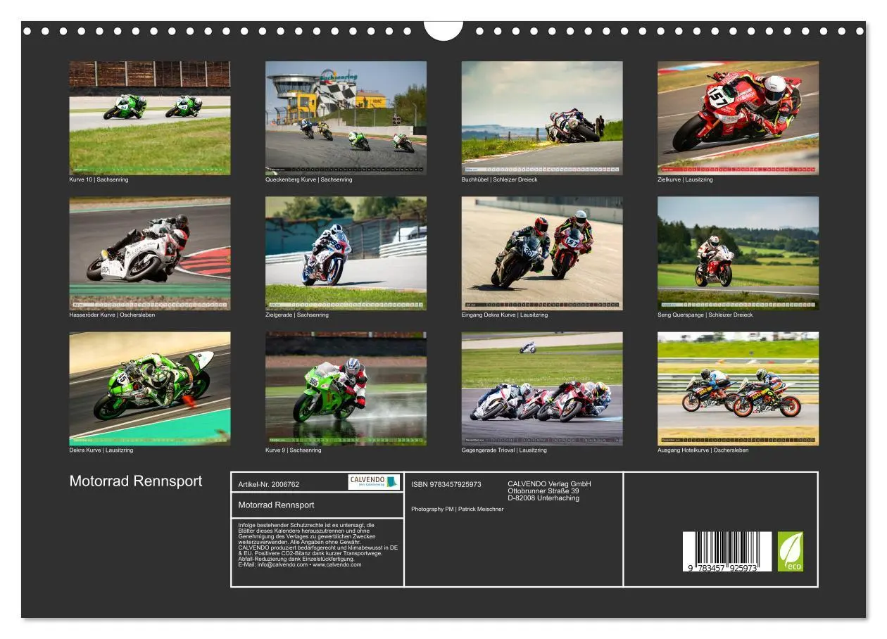 Bild: 9783457925973 | Motorrad Rennsport (Wandkalender 2026 DIN A3 quer), CALVENDO...