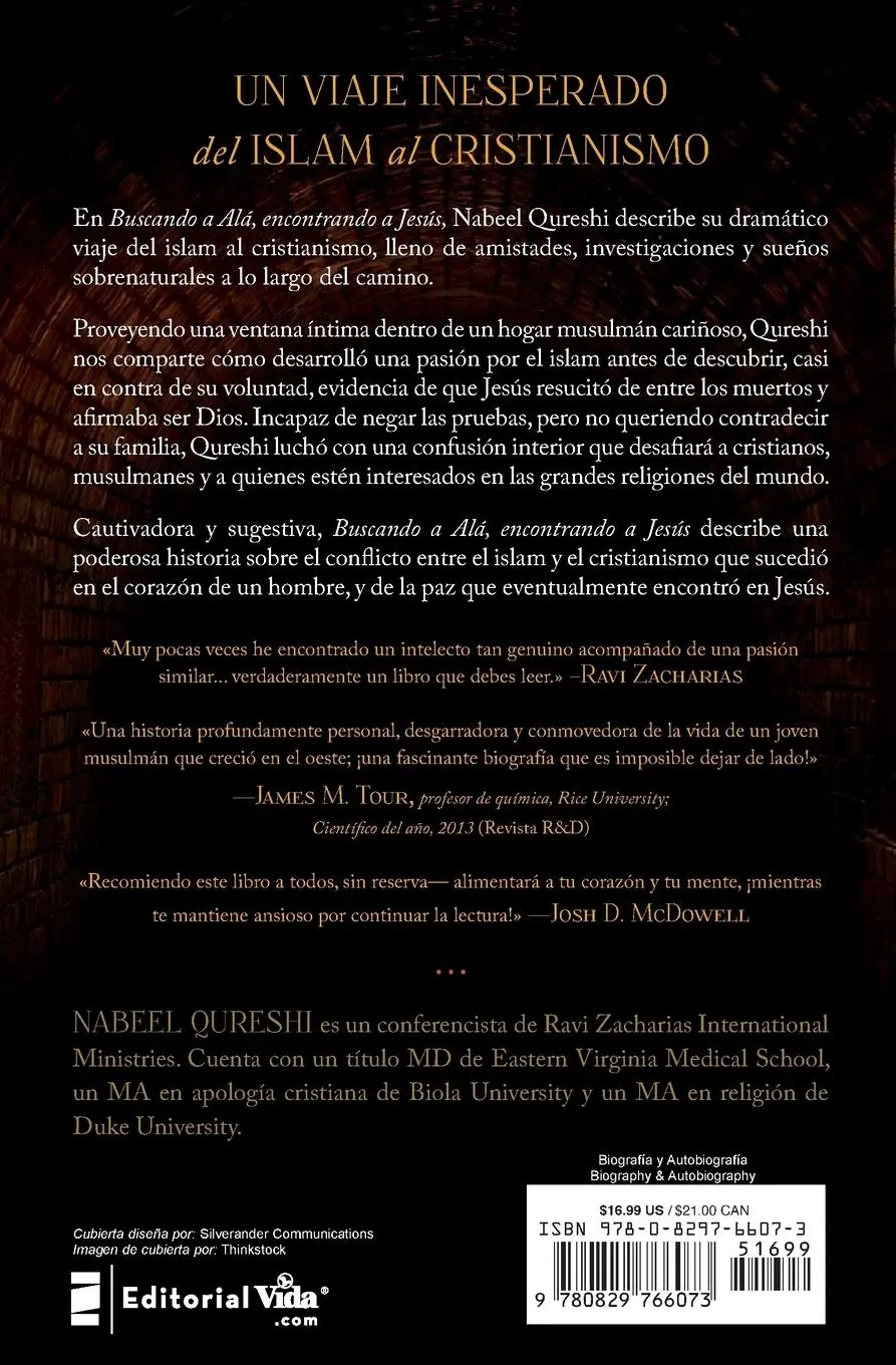 Rückseite: 9780829766073 | Buscando a Alá encontrando a Jesús | Nabeel Qureshi | Taschenbuch