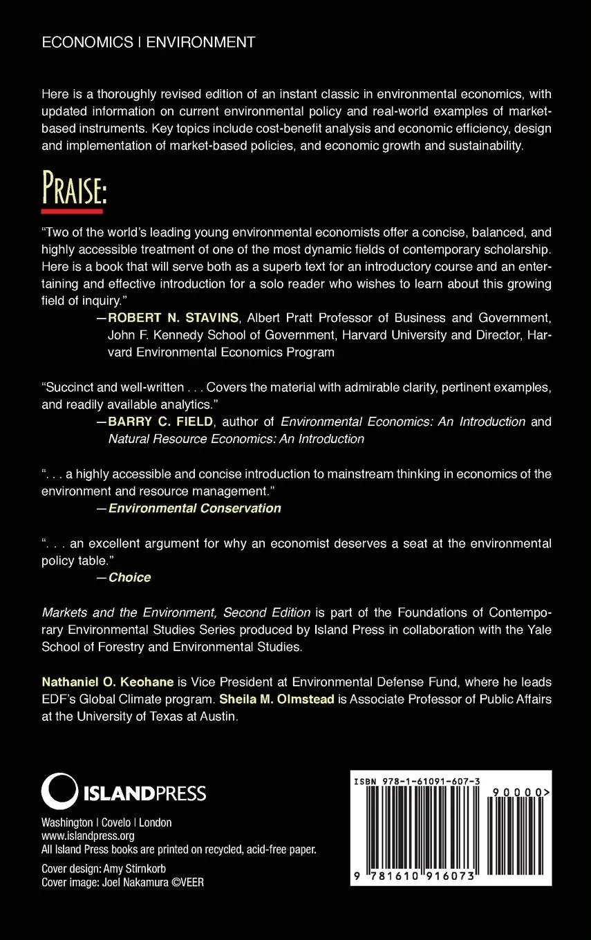 Rückseite: 9781610916073 | Markets and the Environment, Second Edition | Keohane (u. a.) | Buch