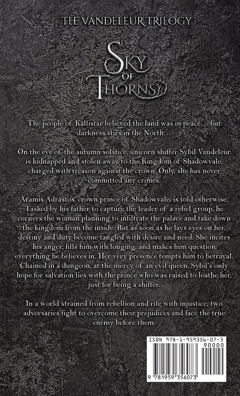 Rückseite: 9781959356073 | Sky of Thorns | An epic fantasy romance | Fleur Devillainy | Buch