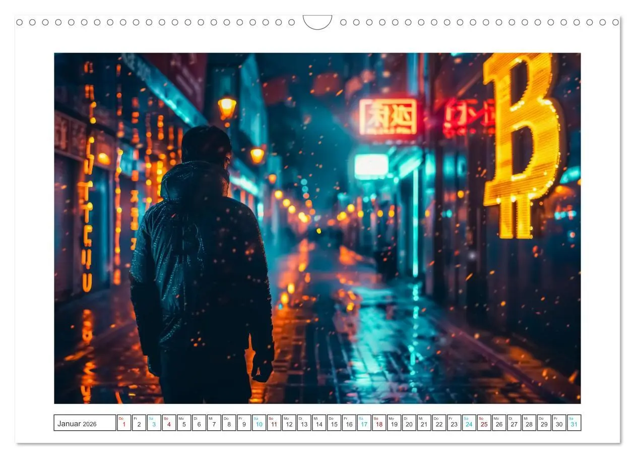 Bild: 9783457366073 | Bitcoin und Beyond (Wandkalender 2026 DIN A3 quer), CALVENDO...