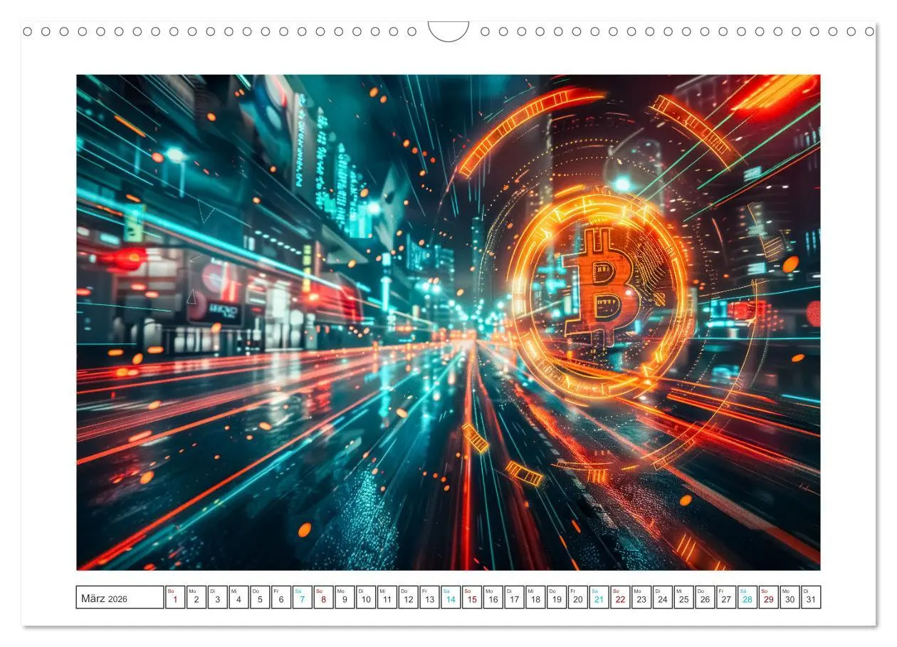 Bild: 9783457366073 | Bitcoin und Beyond (Wandkalender 2026 DIN A3 quer), CALVENDO...