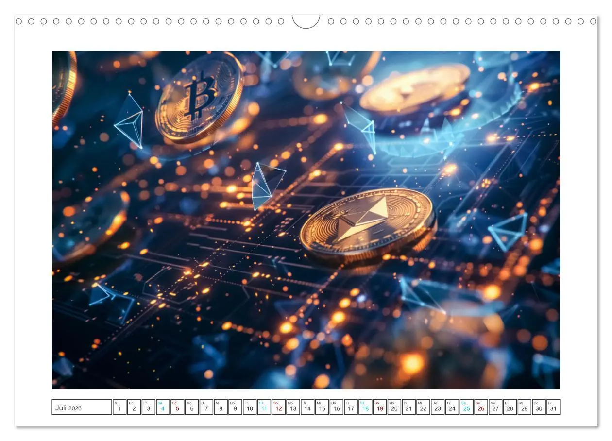 Bild: 9783457366073 | Bitcoin und Beyond (Wandkalender 2026 DIN A3 quer), CALVENDO...
