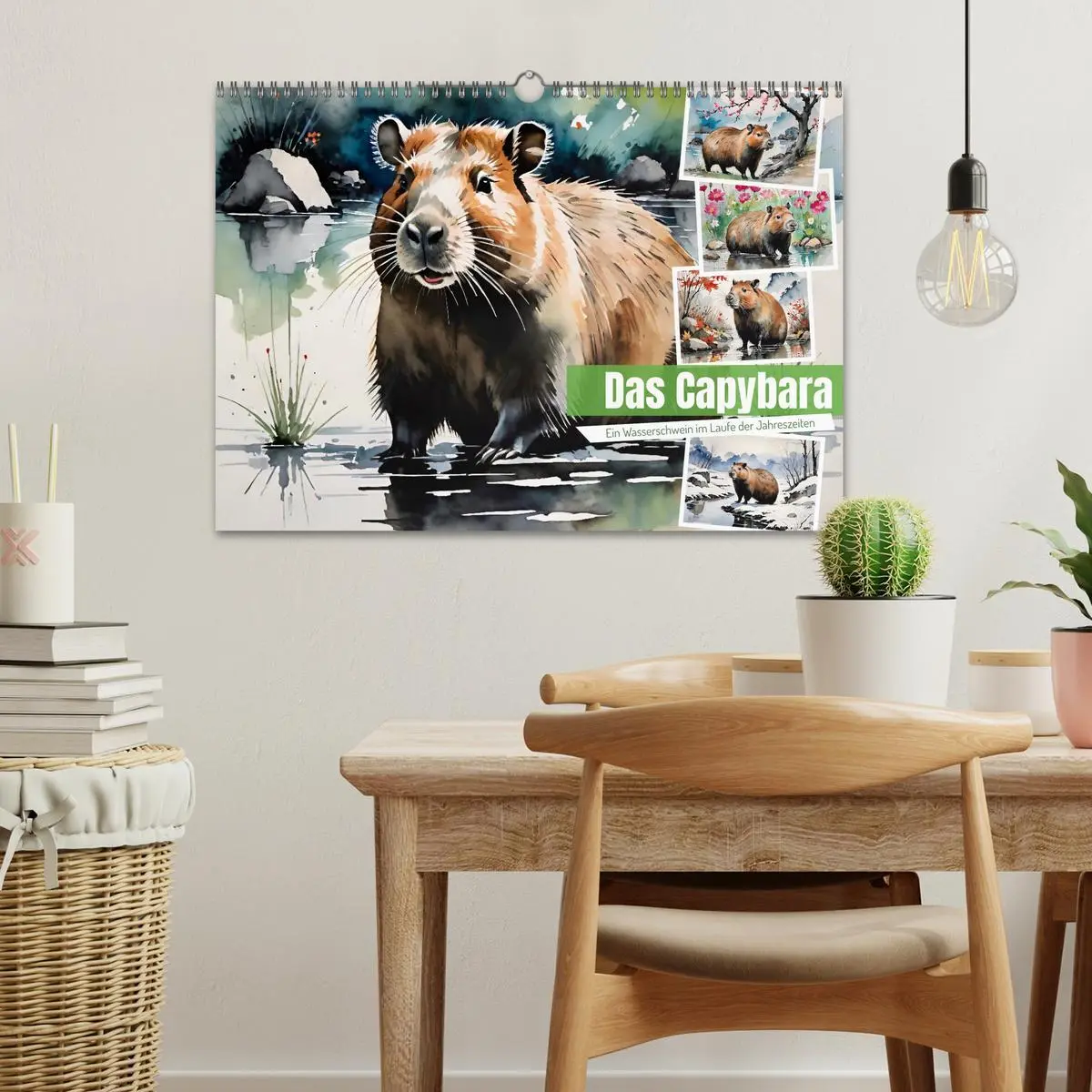 Bild: 9783457816073 | Das Capybara (Wandkalender 2026 DIN A3 quer), CALVENDO Monatskalender