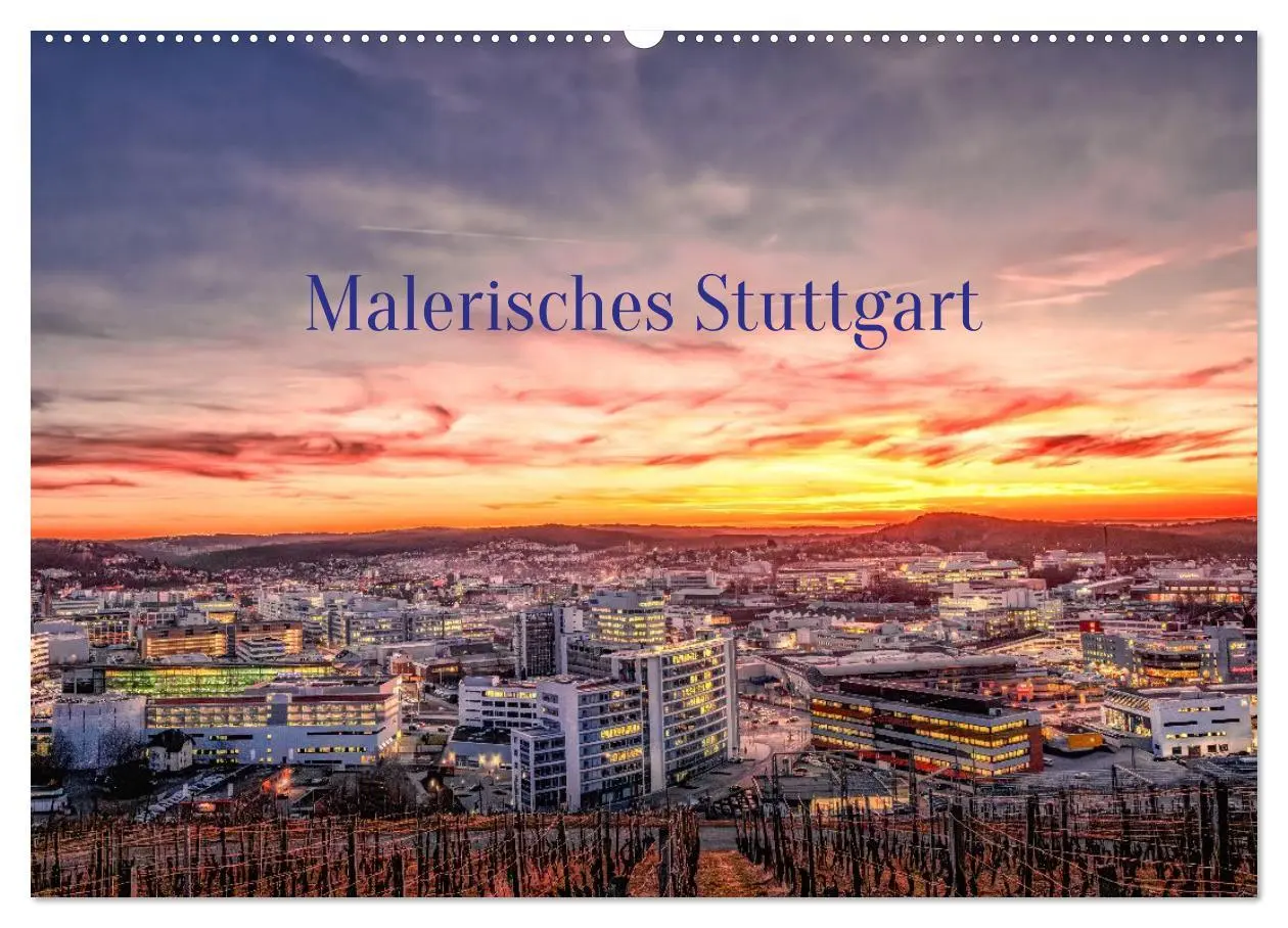 Cover: 9783516216073 | Malerisches Stuttgart (Wandkalender 2026 DIN A2 quer), CALVENDO...