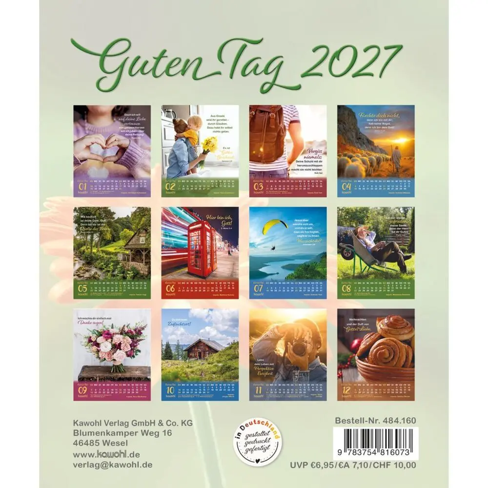 Bild: 9783754816073 | Guten Tag 2027 | Impulse zum Leben | Kalender | Spiralbindung | 14 S.
