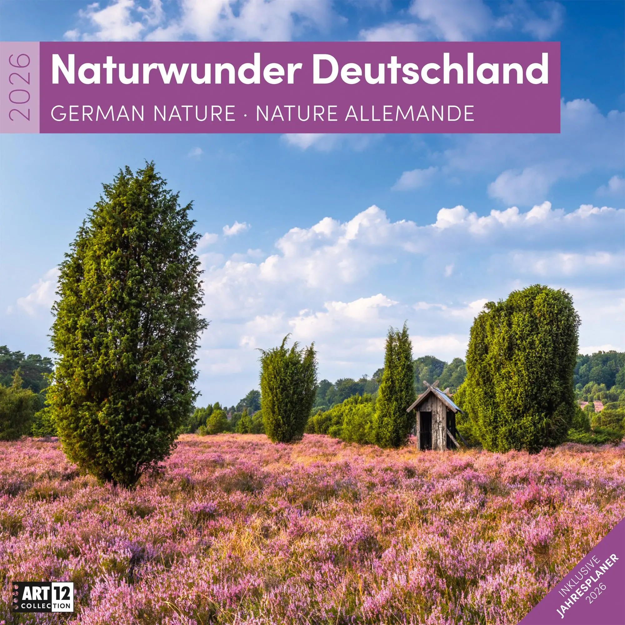 Cover: 9783838446073 | Naturwunder Deutschland Broschürenkalender 2026 - 30x30 - Art12 | GmbH