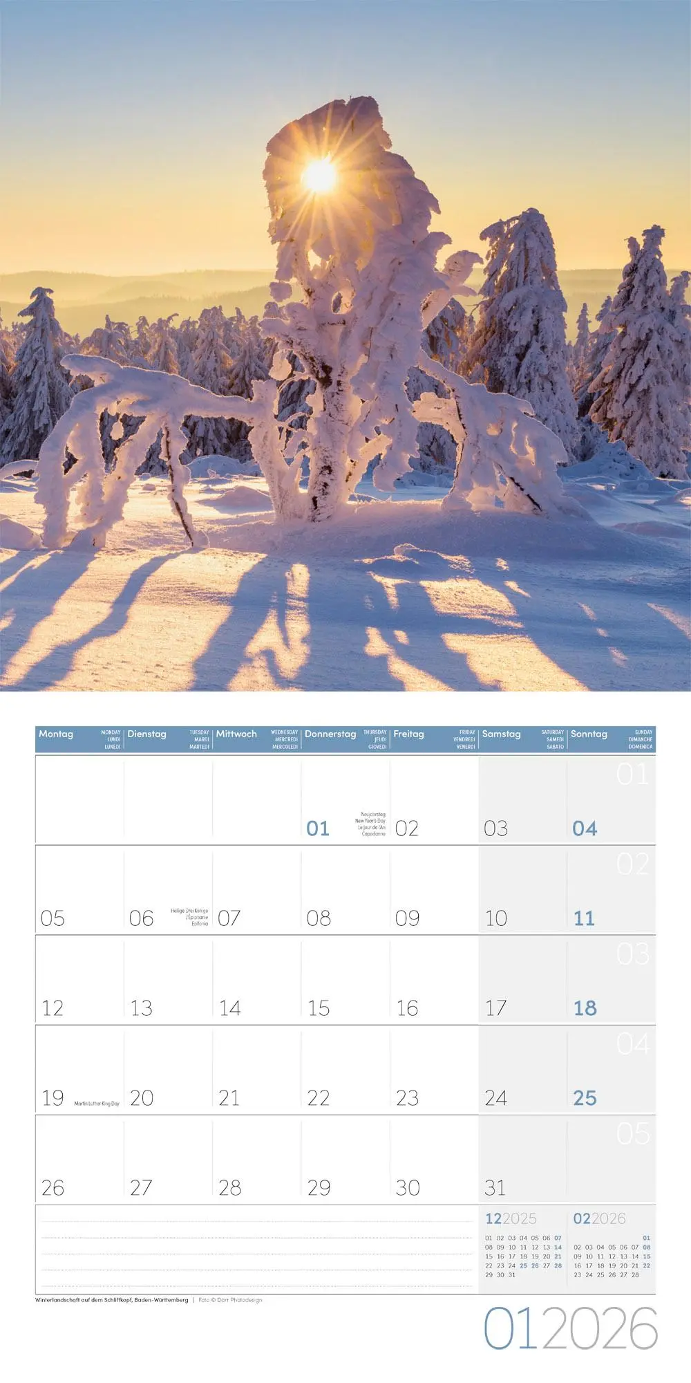 Bild: 9783838446073 | Naturwunder Deutschland Broschürenkalender 2026 - 30x30 - Art12 | GmbH