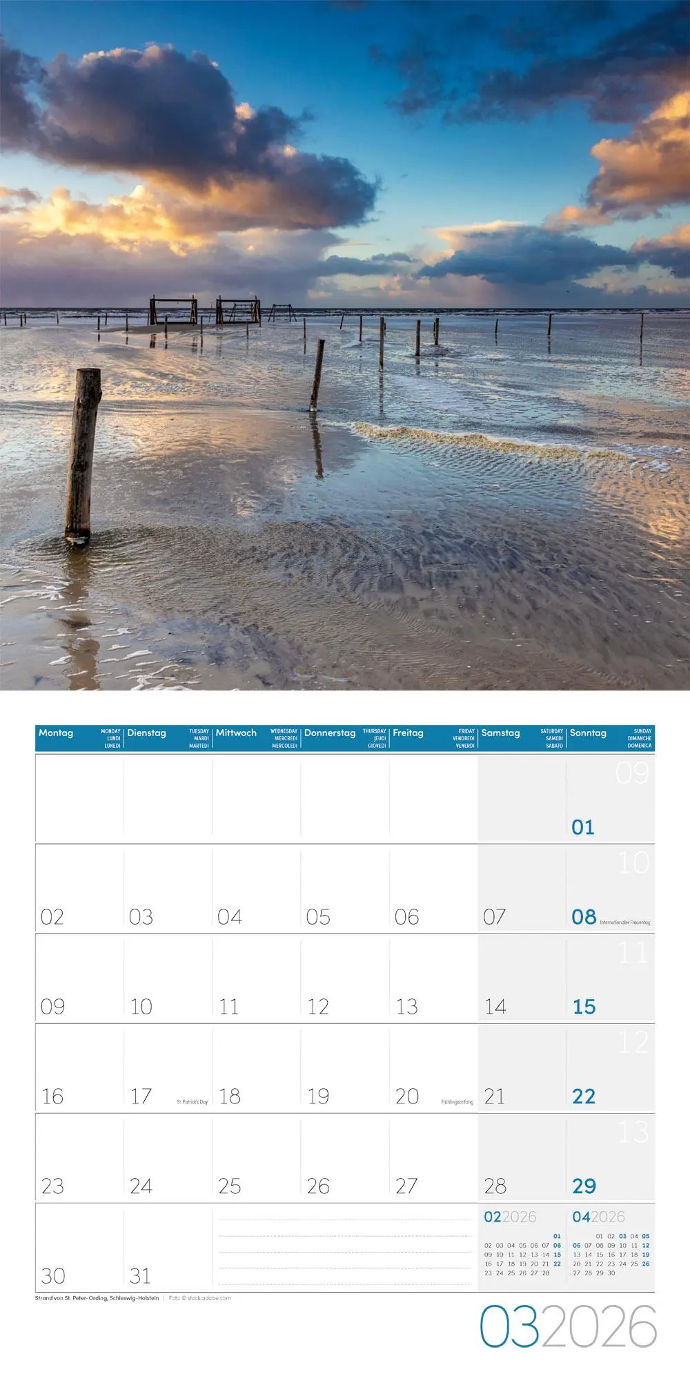 Bild: 9783838446073 | Naturwunder Deutschland Broschürenkalender 2026 - 30x30 - Art12 | GmbH