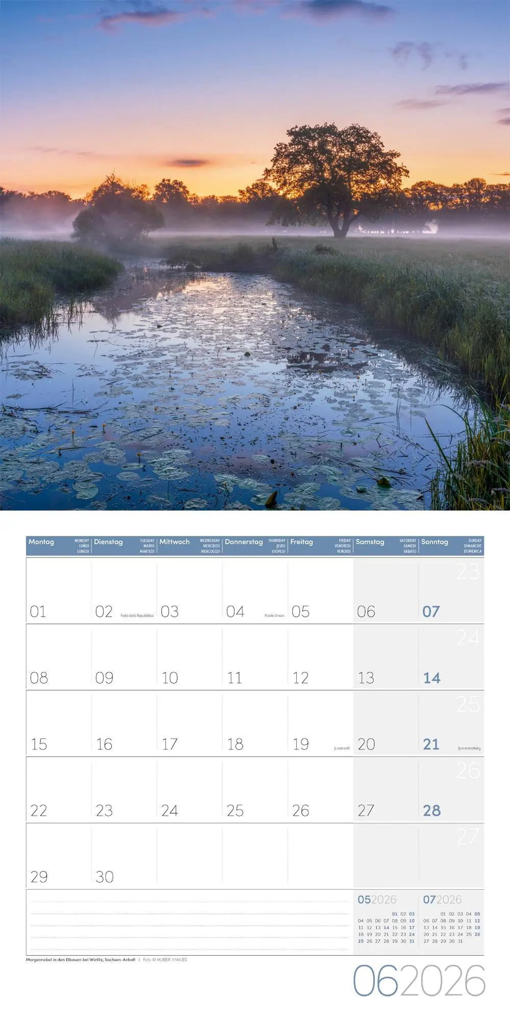 Bild: 9783838446073 | Naturwunder Deutschland Broschürenkalender 2026 - 30x30 - Art12 | GmbH