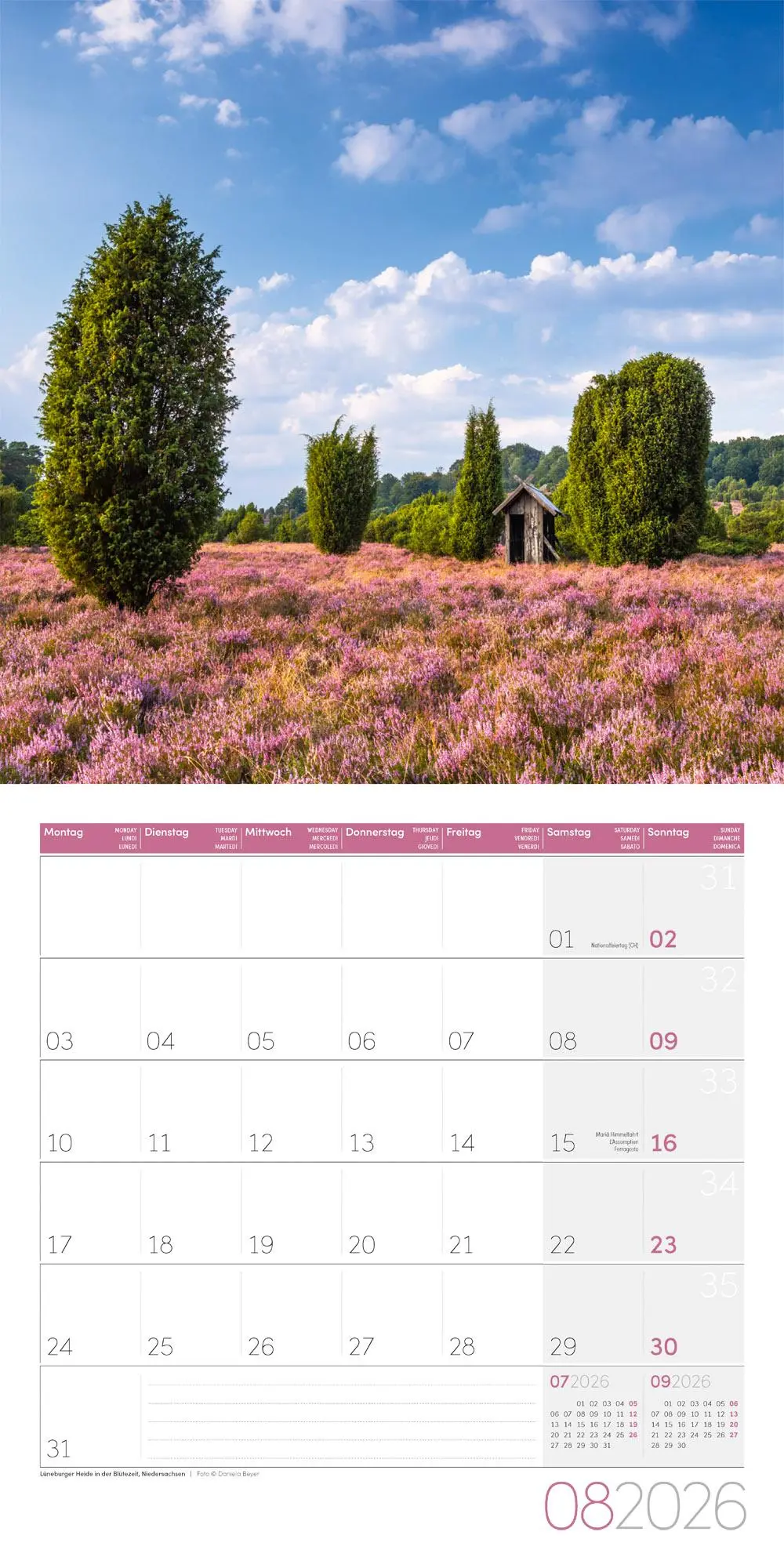 Bild: 9783838446073 | Naturwunder Deutschland Broschürenkalender 2026 - 30x30 - Art12 | GmbH