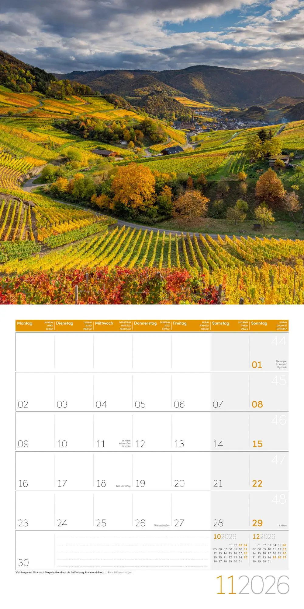 Bild: 9783838446073 | Naturwunder Deutschland Broschürenkalender 2026 - 30x30 - Art12 | GmbH