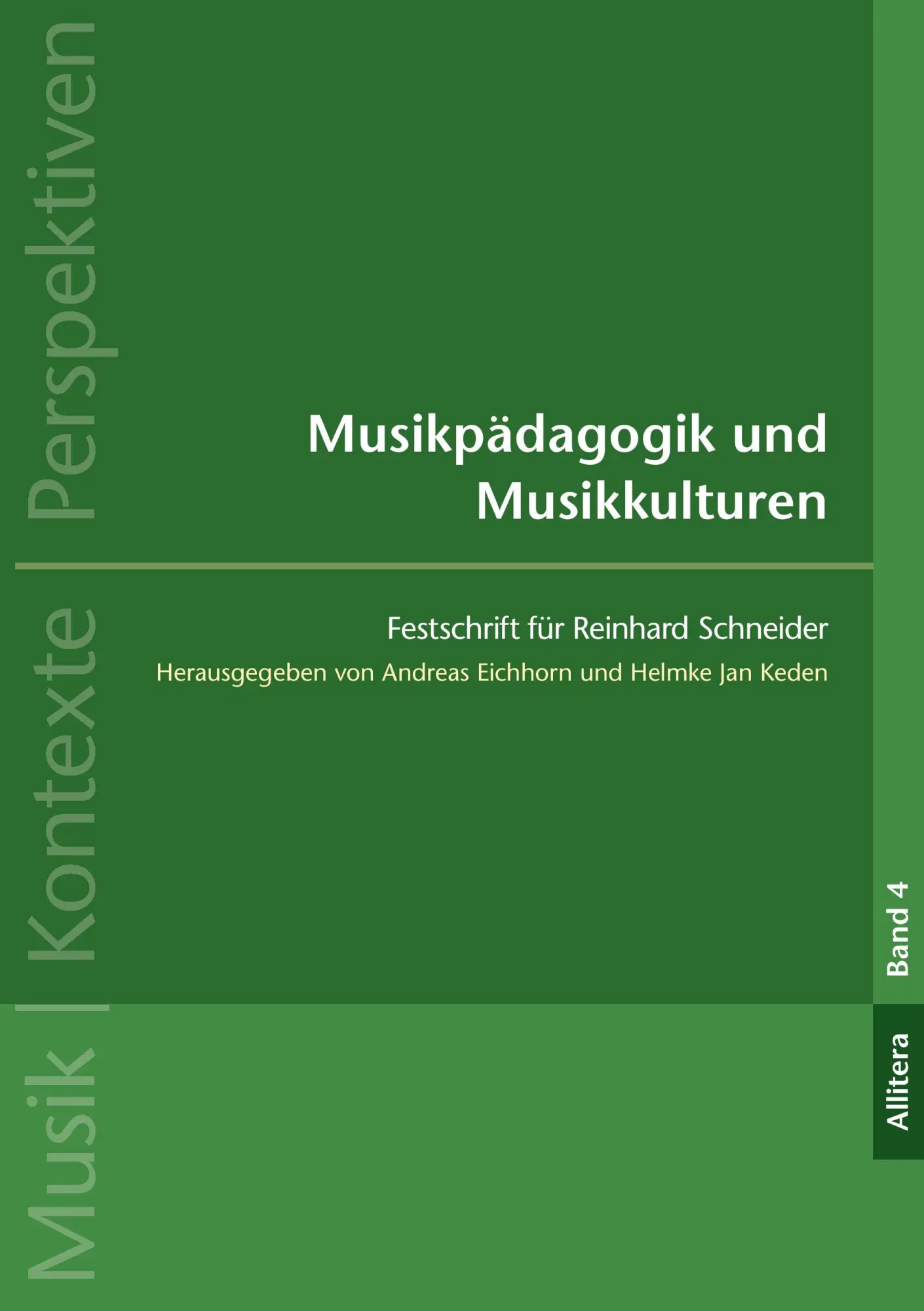 Cover: 9783869066073 | Musikpädagogik und Musikkulturen | Festschrift für Reinhard Schneider