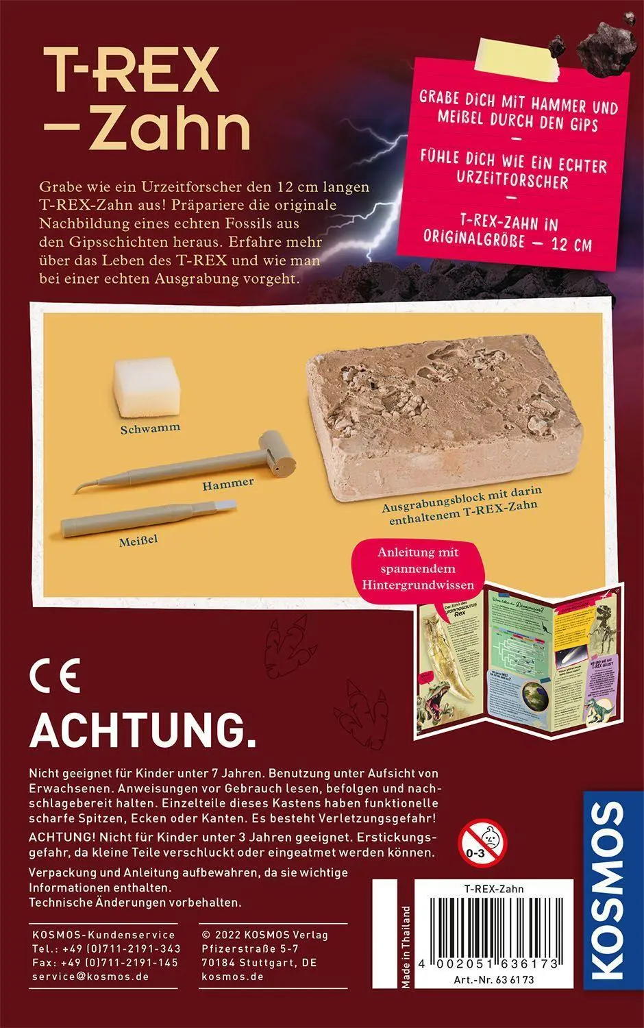 Bild: 4002051636173 | T-rex - Zahn | Experimentierkasten | Spiel | Brettspiel | 636173