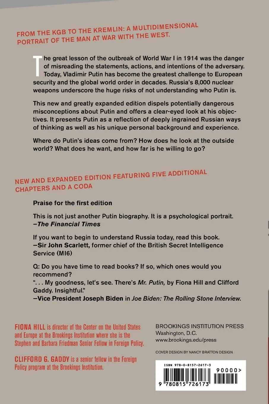 Rückseite: 9780815726173 | Mr. Putin REV | Operative in the Kremlin | Fiona Hill (u. a.) | Buch