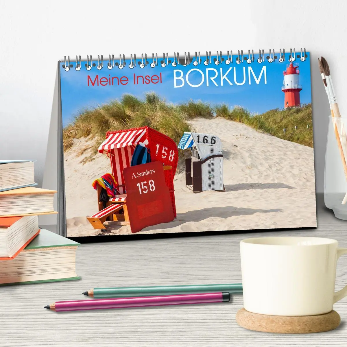 Bild: 9783457426173 | Meine Insel Borkum (Tischkalender 2026 DIN A5 quer), CALVENDO...