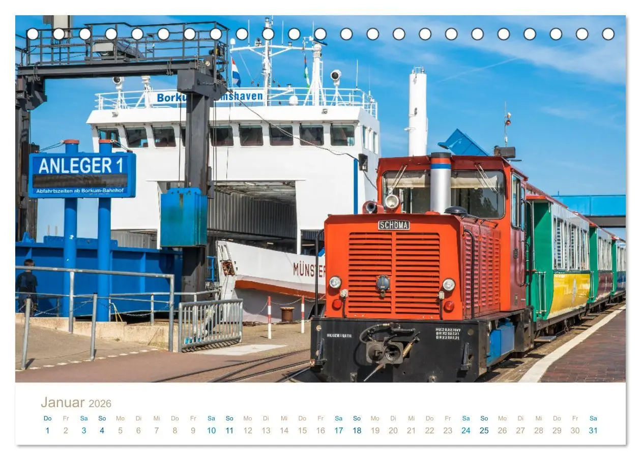 Bild: 9783457426173 | Meine Insel Borkum (Tischkalender 2026 DIN A5 quer), CALVENDO...