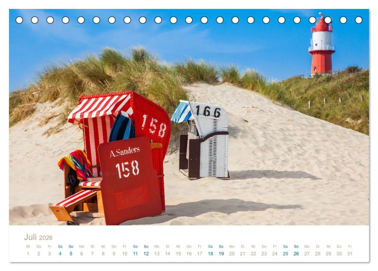 Bild: 9783457426173 | Meine Insel Borkum (Tischkalender 2026 DIN A5 quer), CALVENDO...