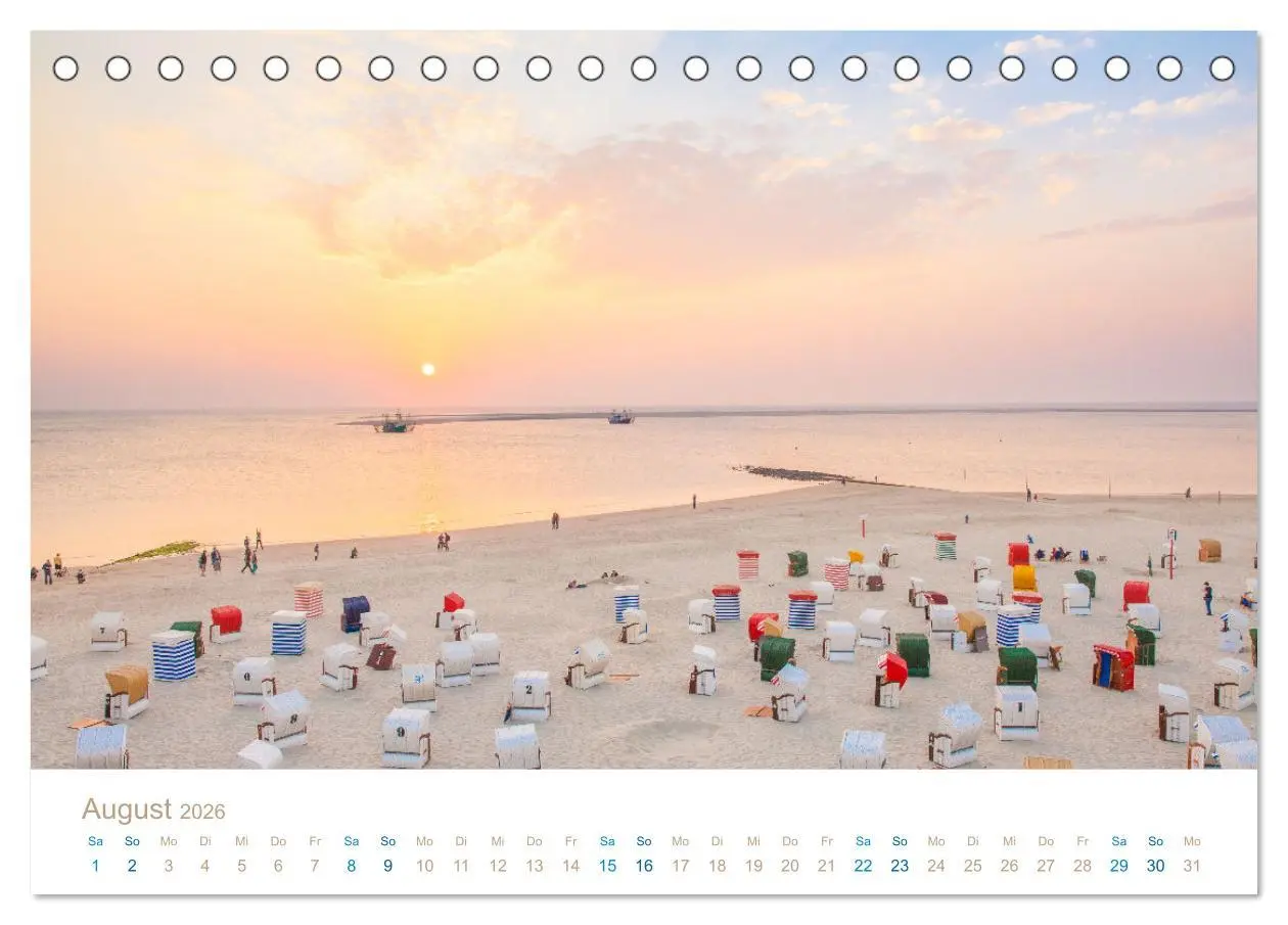 Bild: 9783457426173 | Meine Insel Borkum (Tischkalender 2026 DIN A5 quer), CALVENDO...