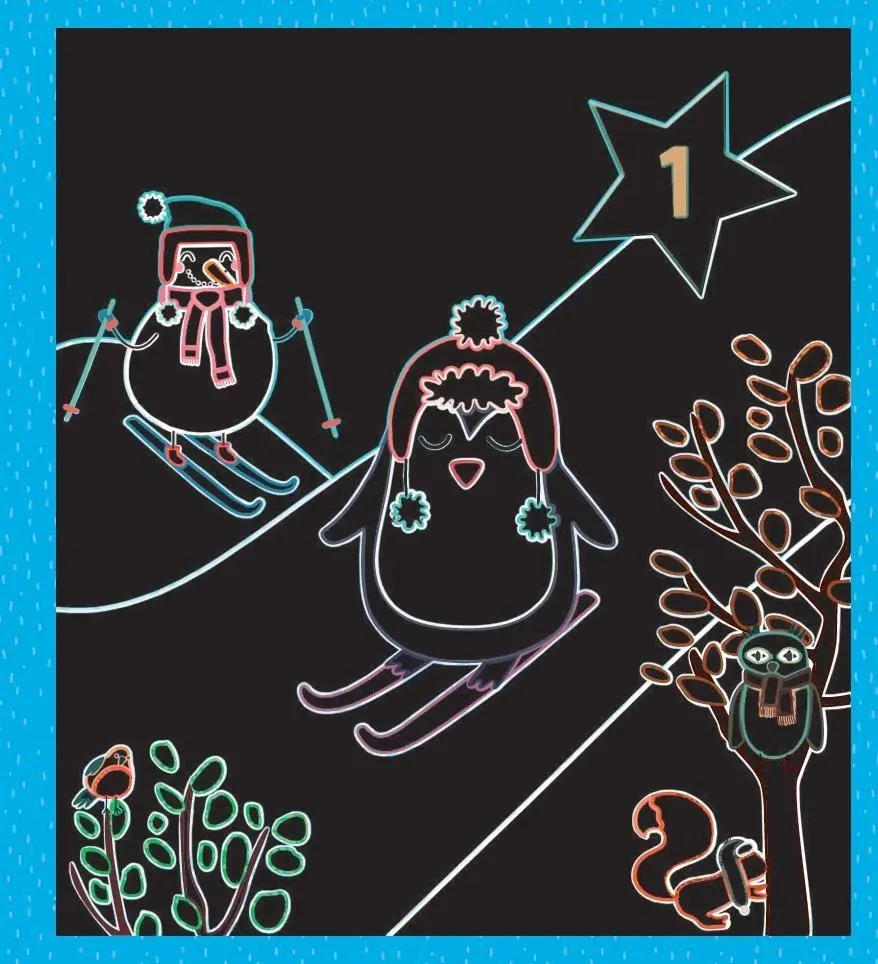 Bild: 9783849946173 | Mein Adventskalender-Kratzbuch | Mit 24 Kratzseiten &amp; Bambusstick