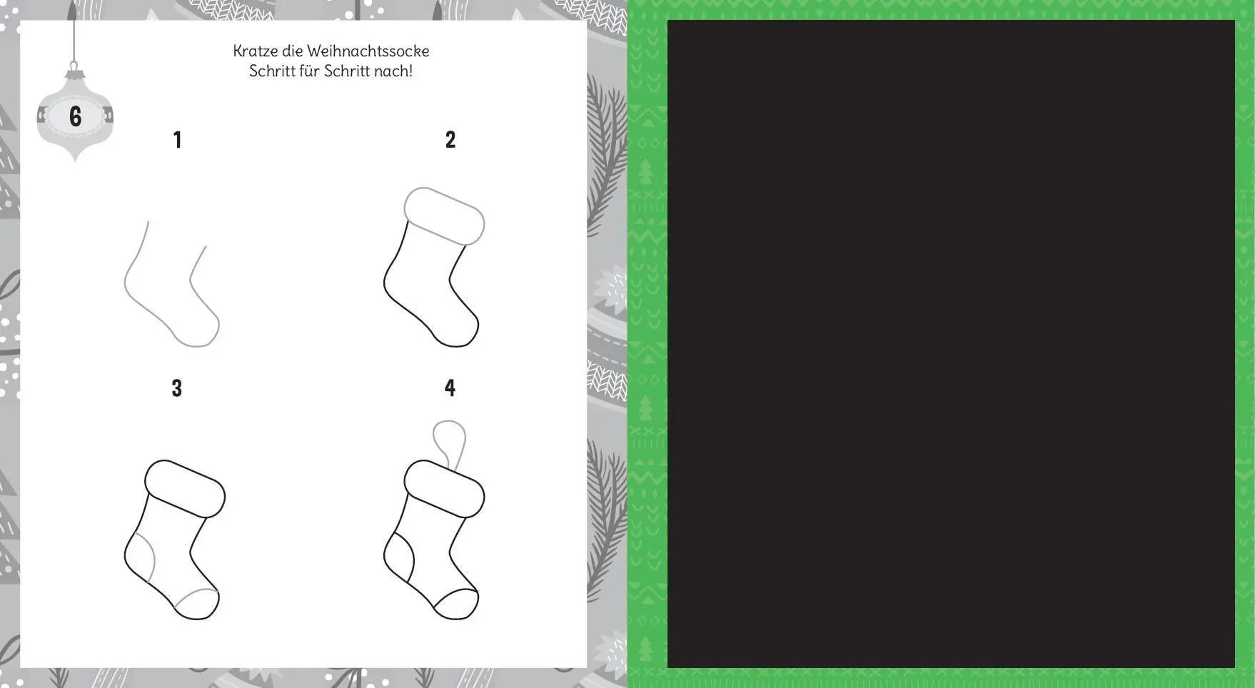 Bild: 9783849946173 | Mein Adventskalender-Kratzbuch | Mit 24 Kratzseiten &amp; Bambusstick
