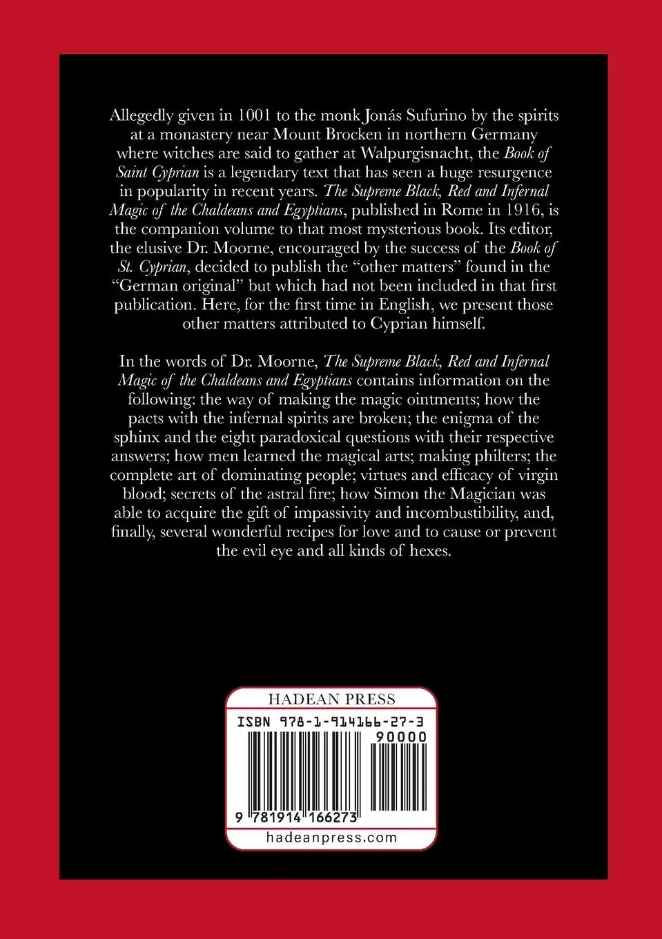 Rückseite: 9781914166273 | The Supreme Black, Red and Infernal Magic of the Chaldeans and...