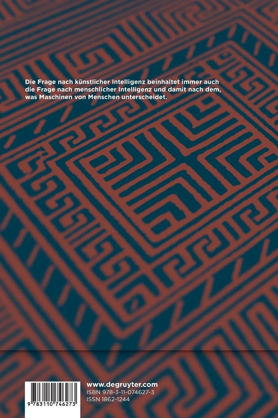 Rückseite: 9783110746273 | Künstliche Intelligenz | Bert Heinrichs (u. a.) | Taschenbuch | VIII