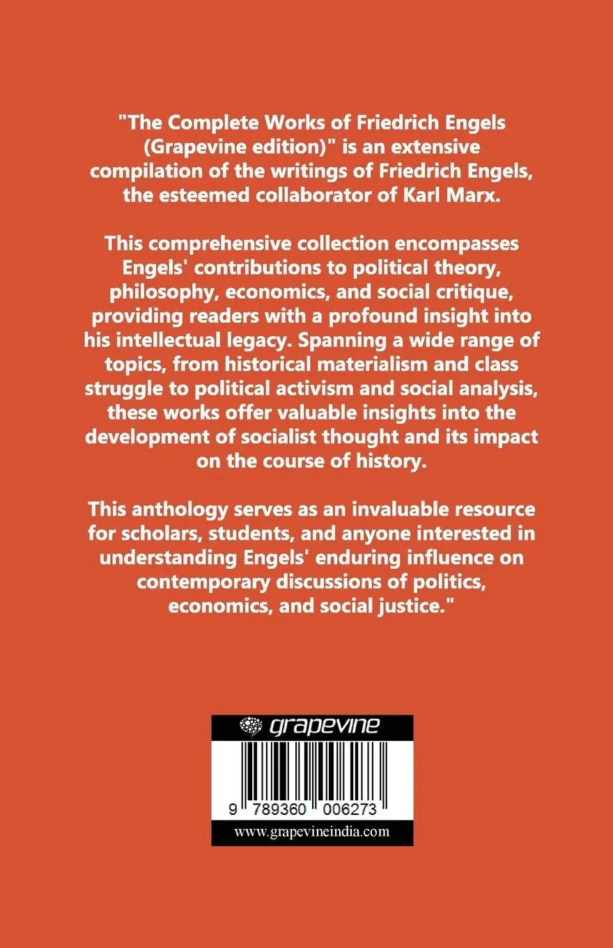 Rückseite: 9789360006273 | Complete Works of Friedrich Engels (Grapevine edition) | Engels | Buch