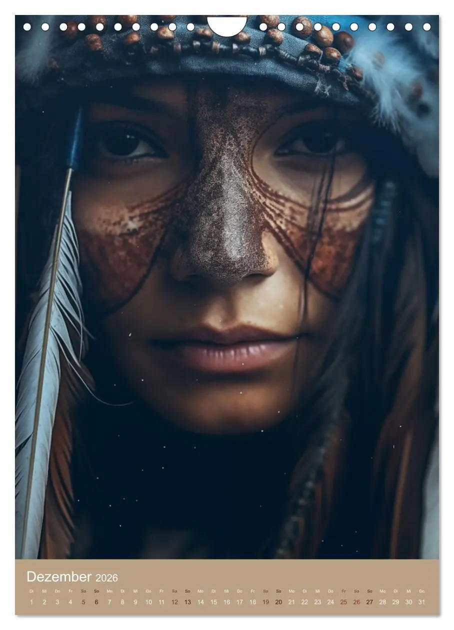 Bild: 9783516286373 | Schamanische Seelen: Mystische Indianerportraits (Wandkalender 2026...