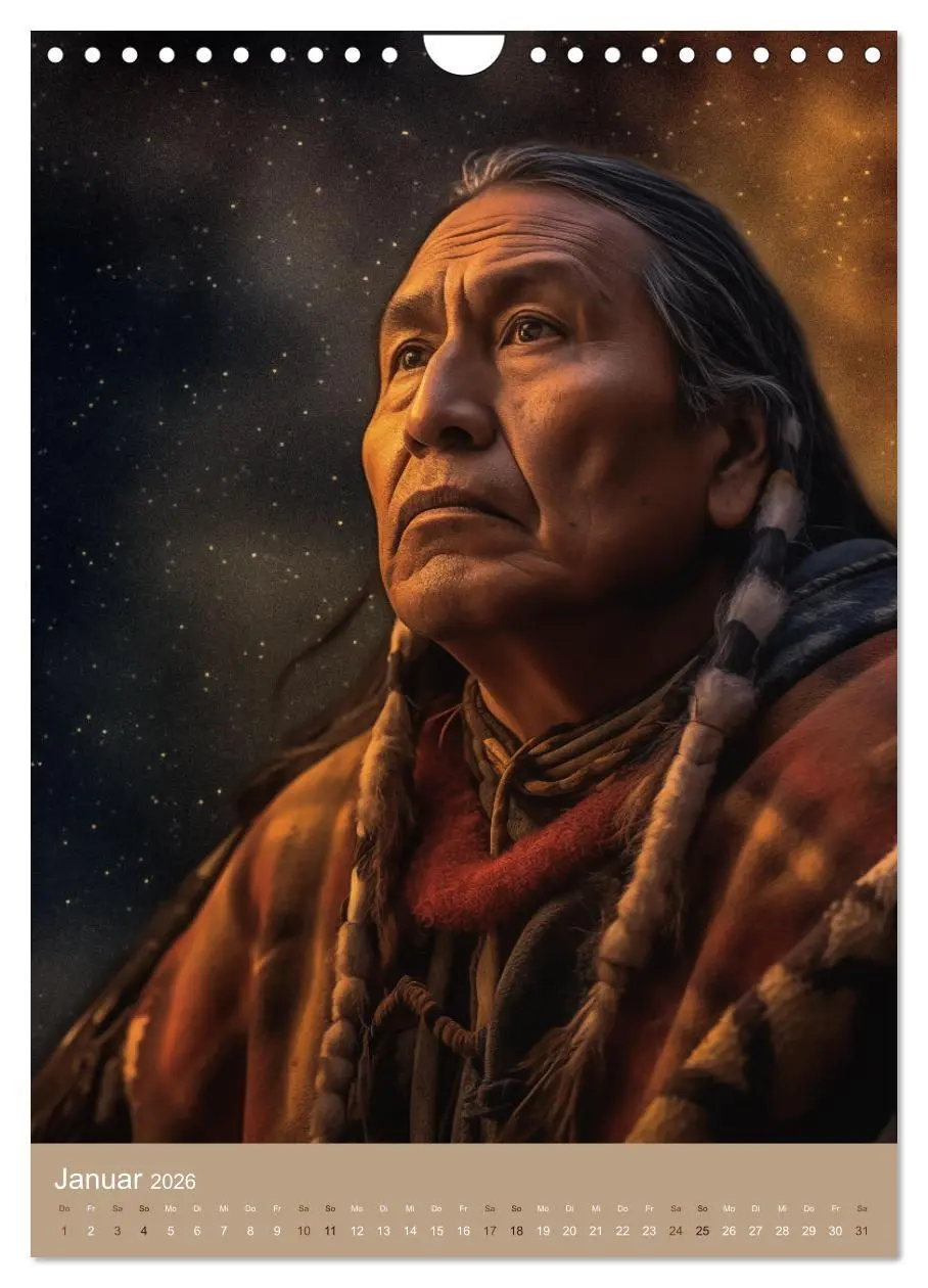 Bild: 9783516286373 | Schamanische Seelen: Mystische Indianerportraits (Wandkalender 2026...