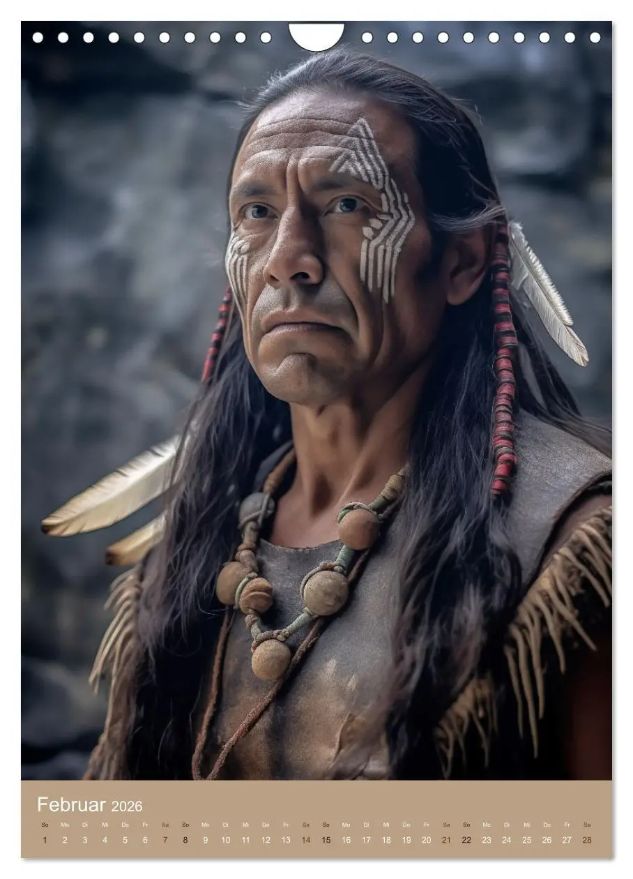 Bild: 9783516286373 | Schamanische Seelen: Mystische Indianerportraits (Wandkalender 2026...